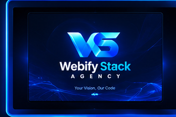 WebifyStack Agency brand panel